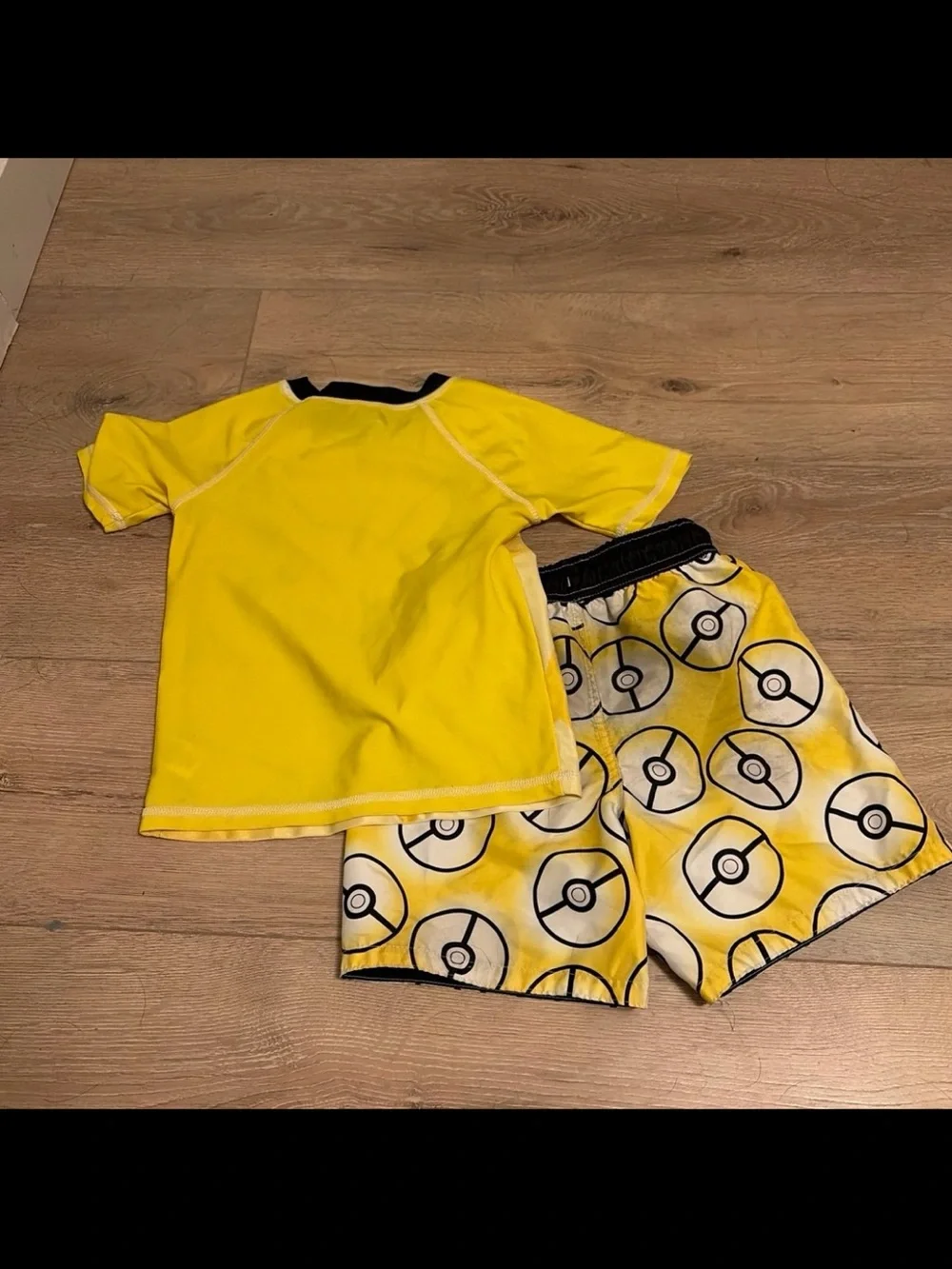 Pikachu Yellow Pokémon Two-Piece Swim Set